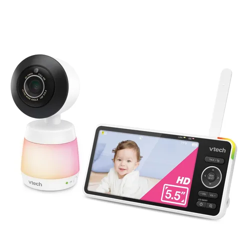 Miniatura 13 de VTech Smart WiFi Baby Monitor - Ve a tu bebé en casa o desde cualquier lugar, cámara 2K, pantalla de 5.5 pulgadas, zoom 24X, gran angular, visión