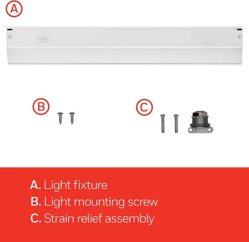 Miniatura 3 de UltraPro Luces cableadas para debajo del gabinete de 24 pulgadas, solo encendido/apagado, 2700 K blanco cálido, iluminación debajo del gabinete