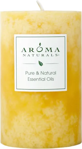Miniatura 15 de Aroma Naturals Vela de Pilar Perfumada con Aceite Esencial de Naranja, Clavo y Canela, Peace Pearl, 2.5 pulgadas x 4 pulgadas