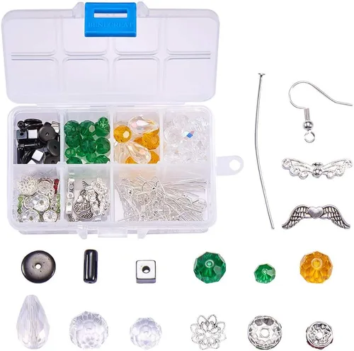 Miniatura 2 de SUNNYCLUE 1 caja de 10 pares de aretes de piel sintética de Navidad para árbol de Navidad, aretes colgantes de piel sintética con forma de lágrima