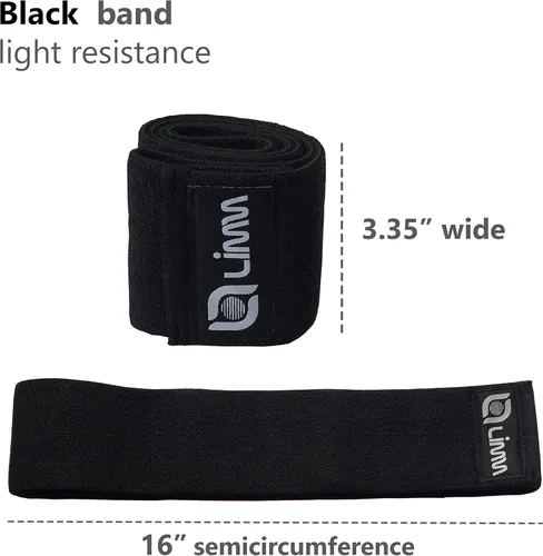 Miniatura 5 de Fittest Pro by Limm Resistance Bands for Legs and Butt, Fabric Exercise Loop Bands Yoga, Pilates, Rehab, Fitness and Home Workout, Strength Bands