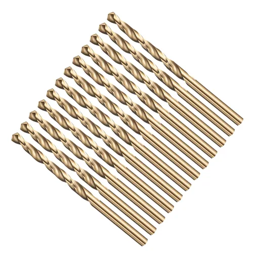 Miniatura 20 de Broca, diámetro de corte de 7/16 pulgadas (0.437 in), 4241 brocas HSS negro y dorado, ángulo de corte de 118° versátil