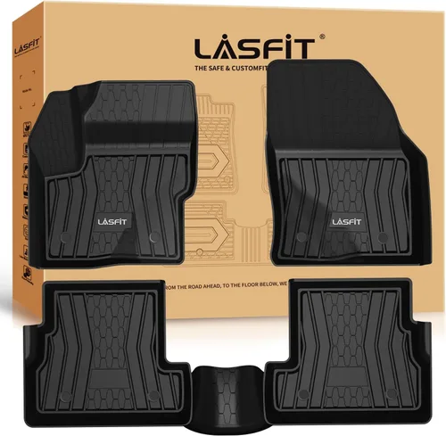 Miniatura 33 de LASFIT Tapetes de elastómero termoplástico para 1a y 2a fila de asientos de auto, para todo tipo de clima