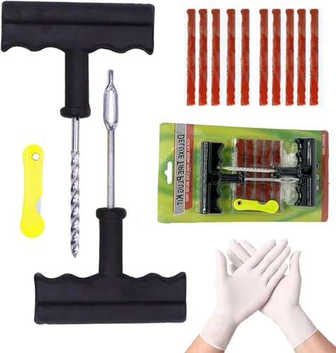 Kits de reparación de neumáticos, kits de reparación de neumáticos de automóvil, tiras de reparación de neumáticos, para neumáticos sin cámara, para