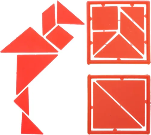 Miniatura 2 de Tangramas de plástico pequeños, juego de 12