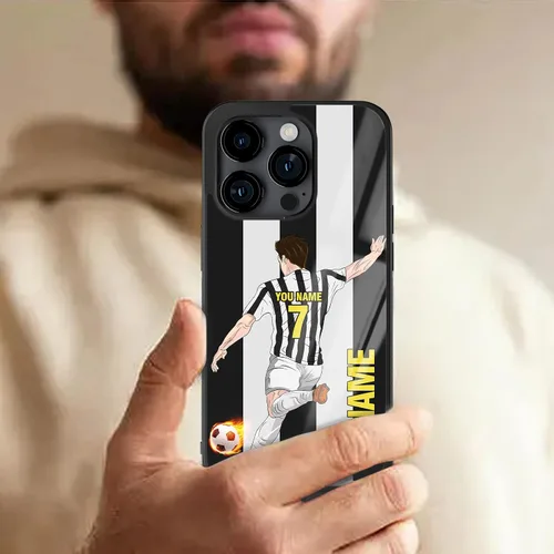 Miniatura 6 de Fundas personalizadas con nombre y número del equipo de fútbol para iPhone 11, 12, 13, 14, 15, 16, 17 Pro Max Plus Mini X 8 SE para Samsung Galaxy