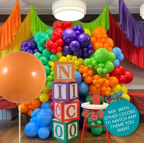 Miniatura 9 de 15 globos grandes de 24 pulgadas, globos surtidos grandes, de látex grueso, resistente, redondos, grandes, gigantes, grandes, grandes, grandes