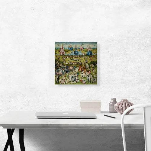 Miniatura 2 de ARTCANVAS Hieronymus Bosch - Lienzo decorativo con panel central 1515, diseño de The Garden of Earthly Delights, 12 x 12 pulgadas