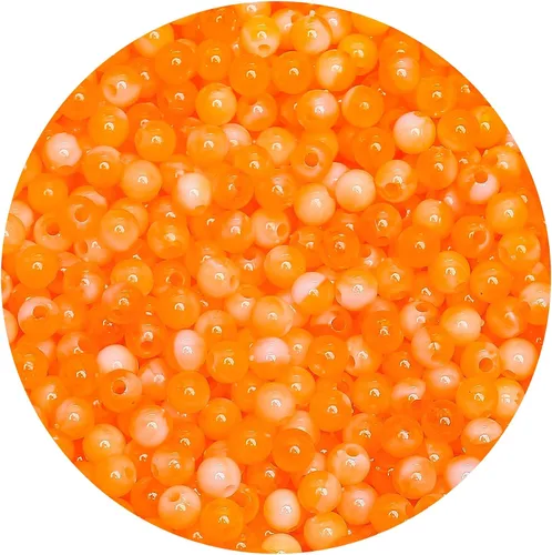 Miniatura 80 de BONNY BOXX 2000 piezas 4 mm cuentas redondas de acrílico de zafiro suave, bolas de plástico de chicle de burbujas, cuentas gruesas de bolas