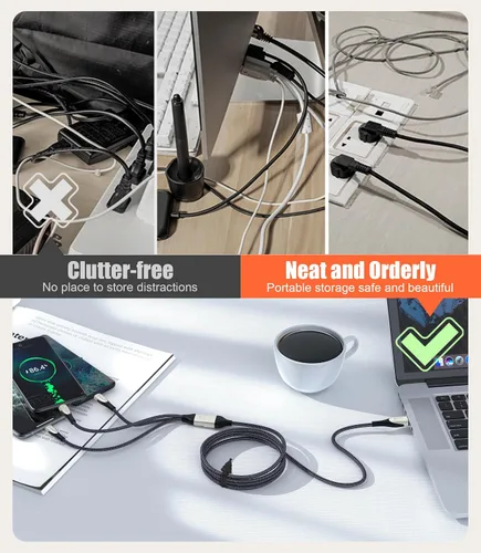 Miniatura 3 de Organizador de cables de silicona, 12 piezas de 4.5 pulgadas, reutilizables, lindas corbatas de Navidad para agrupar cables eléctricos en el hogar