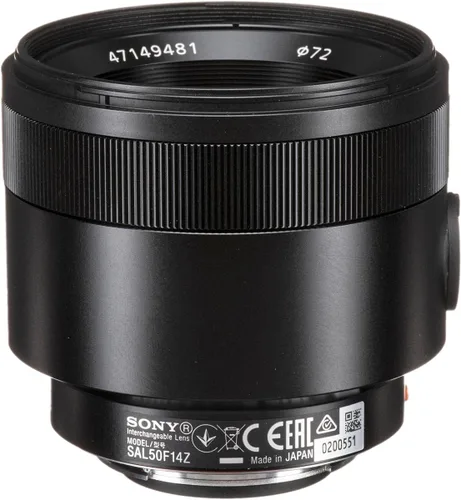 Miniatura 3 de Sony SAL-50F14Z Carl Zeiss Planar T 1.969 in F1.4 ZA Lente Fija