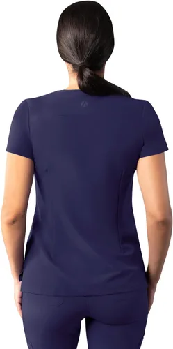 Miniatura 2 de Adar Addition - Ropa quirúrgica para mujer, moderna camiseta médica con cuello en V