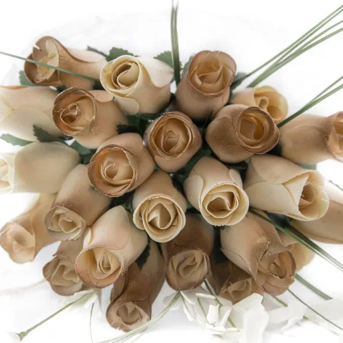 Miniatura 6 de Ramos originales de rosas de madera en 1, 2, o 3 docenas, Madera de abedul, 1 Docena