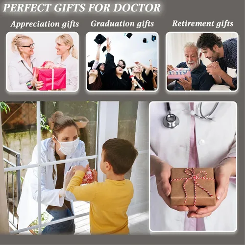 Miniatura 7 de Regalos de médico Movdyka para hombres y mujeres Placa conmemorativa de cristal Los mejores regalos del médico de todos los tiempos Regalo único