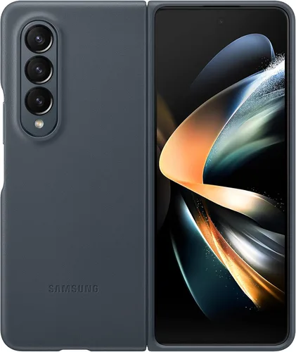 Miniatura 13 de Funda Samsung Galaxy Z Fold4 con soporte para S Pen y soporte para bolígrafo S, funda protectora con pata para visualización con manos libres, Negro