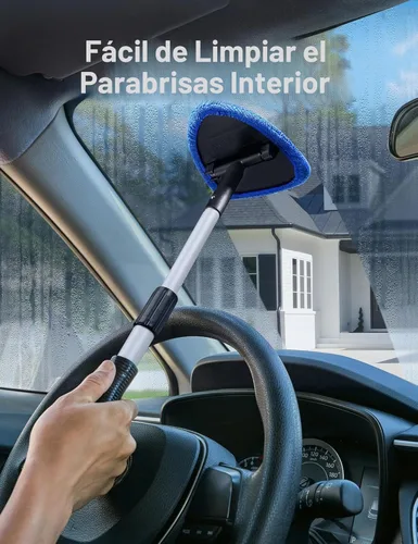 Miniatura 6 de AstroAI - Limpiador de parabrisas, limpiador de microfibra para ventanas de automóviles con 4 almohadillas de microfibra reutilizables, lavables