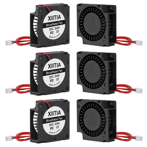 Miniatura 9 de 6 unids 3010 5V ventilador ventilador 1.181x1.181x0.394 in cojinetes de manga sin escobillas DC ventilador de enfriamiento con 2 pines terminal