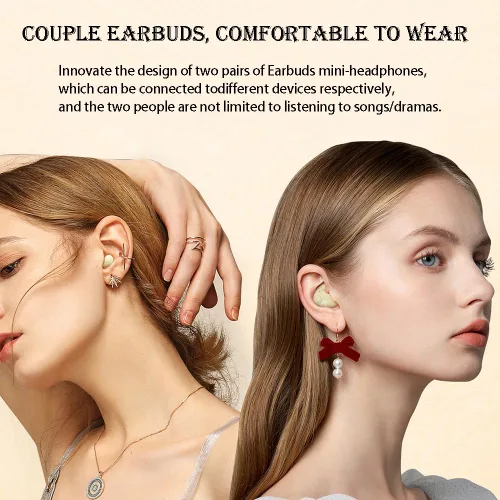 Miniatura 5 de 2-Pack Invisible Sleep Earbuds,Bluetooth 5.4 Ultra-Mini Stylish Headphones for Sleep,Comfortable Blocking Noise,Small mini Invisible Wireless