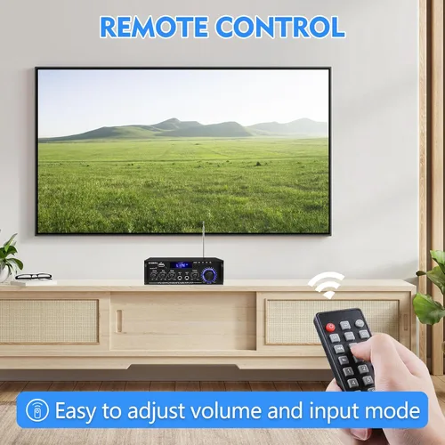 Miniatura 4 de Receptor 298Pro para altavoces, receptor Bluetooth 5.0 para estéreo doméstico, amplificador de potencia RMS 400Wx2, control de agudos de graves