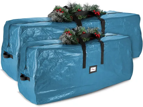 Miniatura 9 de Hearth & Harbor - Bolsa de almacenamiento para árbol de Navidad - Bolsa para árbol de Navidad artificial con asas reforzadas, cremallera doble