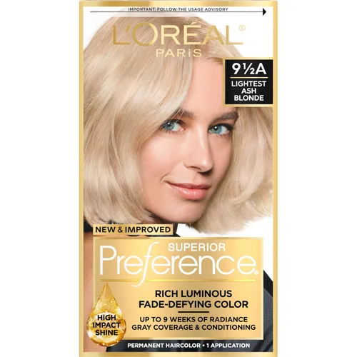 Miniatura 12 de L'Oreal Paris Superior Preference - Tinte permanente luminoso que desafía la decoloración, tinte para el cabello hasta 9 semanas de resplandor, 5C