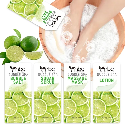 Miniatura 9 de Juego de spa de pedicura para pies, kit de pedicura para el hogar con sal de baño, loción hidratante de crema exfoliante para pies, cuidado de pies