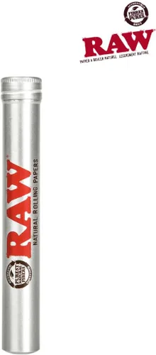 Miniatura 2 de RAW Thentic - Tubo de aluminio estilo cigarro, plata, 1 unidad