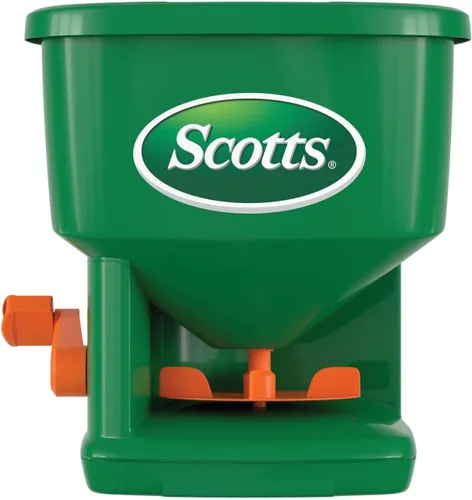 Miniatura 14 de Scotts Turf Builder EdgeGuard - Mini esparcidor de difusión para semillas, maleza y fertilizante, sal, derretimiento de hielo, esparcidor manual