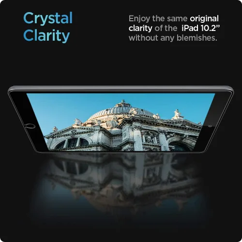 Miniatura 5 de Spigen Protector de pantalla de vidrio templado [GlasTR Slim] diseñado para iPad de 10.2 pulgadas (9ª (2021) / 8ª (2020) / 7ª (2019)