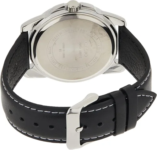 Miniatura 2 de Casio De los hombres mtp1314l-8av piel Negro Reloj de cuarzo con Esfera de color negro