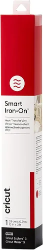 Miniatura 6 de Cricut Smart 2008695 - Vinilo termotransferible para planchar, 1 lámina, 13.0 in x 3.0 ft, blanco, (3 pies), 2008695
