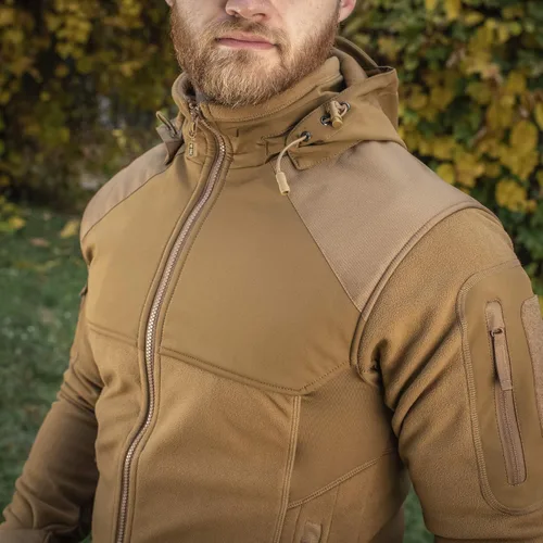 Miniatura 4 de M-Tac Chaqueta táctica de forro polar para hombre con capucha militar