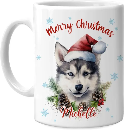 Miniatura 7 de Hyturtle Regalos personalizados para amantes de los osos – Taza de café de cerámica con nombre personalizado de oso con sombrero de Papá Noel