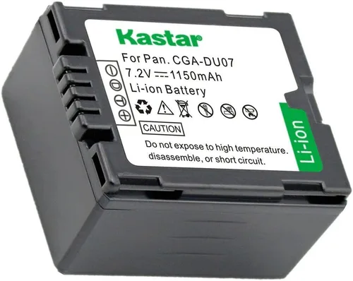 Kastar Reemplazo de batería para Panasonic CGA-DU07, NV-GS40 GS44 GS47 GS50 GS55 GS57 GS58 PV-GS150 GS180 GS200 GS300 GS320 GS400 GS500 SDR-H250