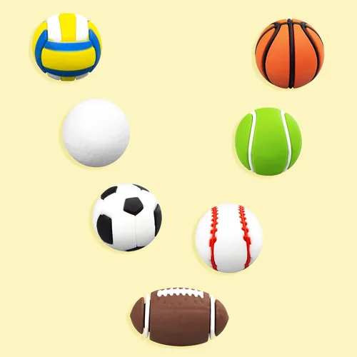 Miniatura 5 de Dijes de decoración deportiva 3D para baloncesto, fútbol, golf, béisbol, voleibol, fútbol, tenis, regalo para niños, niñas, adolescentes, hombres