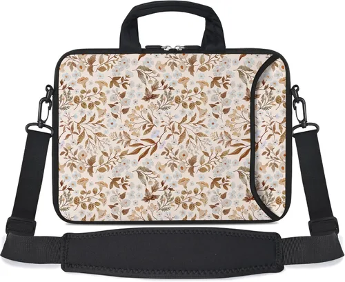 Miniatura 22 de RICHEN - Bolso cruzado con asa para laptops, iPads, libros electrónicos y tabletas infantiles, con bolsillo Flores
