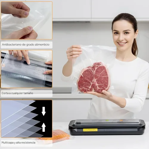 Miniatura 3 de Bolsas de sellado al vacío MEGAWISE (20,3 cm x 30,5 cm - 110 piezas) para la conservación de frescura de alimentos, bolsas de almacenamiento al