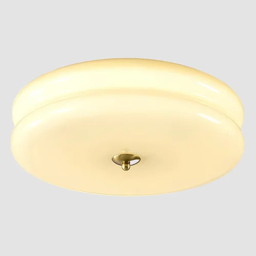 KCO Iluminación moderna de cristal amarillo lámpara de techo moderna pasillo luces de techo retro montaje empotrado luz de techo mediados de siglo