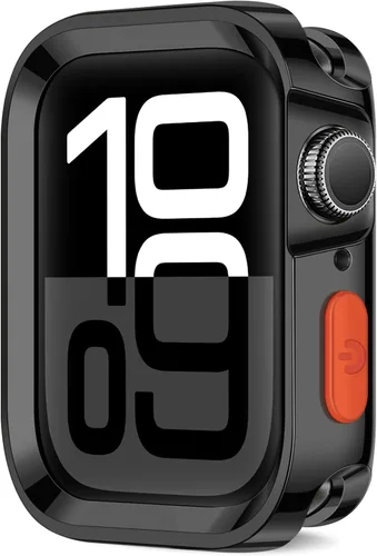 Miniatura 28 de Carcasa resistente compatible con Apple Watch Case de 1.77 pulgadas y 1.73 pulgadas, Series 9/8/7/6/5/4/SE3/2/1, funda protectora de poliuretano