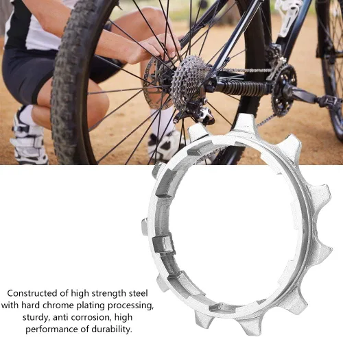 Miniatura 2 de Volante de bicicleta 11T/12T/13T, rueda libre de bicicleta de una sola velocidad, engranaje fijo de una velocidad, rueda dentada y volante