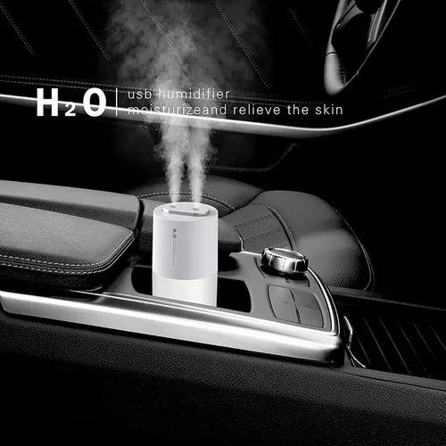 Miniatura 2 de Mini humidificador portátil de niebla fría de 13.5 fl oz, humidificador de escritorio USB para dormitorio, oficina, viajes con luz nocturna LED