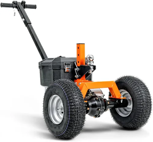 SuperHandy Carrito eléctrico para remolque: baterías AGM selladas de plomo ácido de 24 V 7 Ah, motor de servicio pesado de 800 W, montaje de bola de