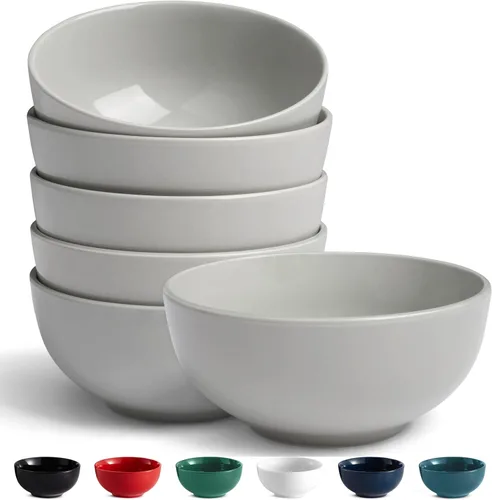 Miniatura 17 de KooK Tazones de sopa, cuenco para cereales, cerámica, cuencos para cocina, microondas, lavavajillas y congelador, platos de porcelana para pasta