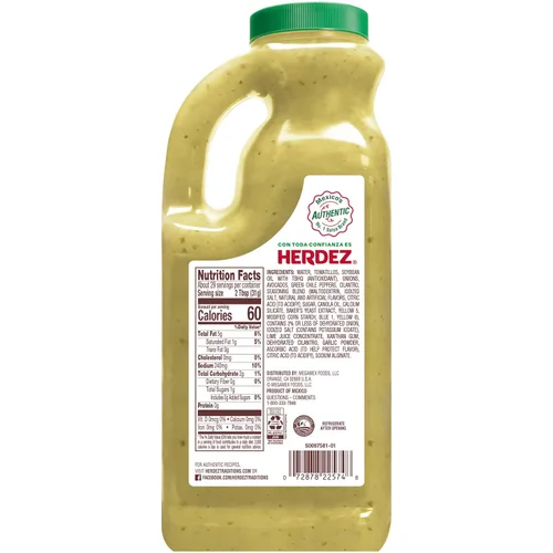Miniatura 2 de HERDEZ Jarra de salsa de guacamole suave, 32 onzas (paquete de 2)