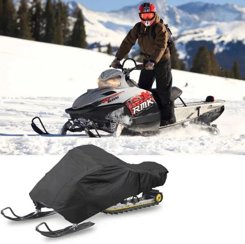 Miniatura 5 de Pyle Funda para moto de nieve, impermeable, resistente, poliéster de grado marino, 113 pulgadas de longitud, hebilla de liberación rápida, rejillas