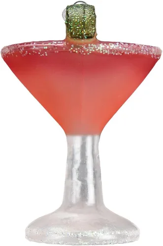 Miniatura 2 de Old World Christmas - Adorno de vidrio soplado Aperol Spritz para árbol de Navidad, decoración festiva artesanal, colección de bebidas para adultos