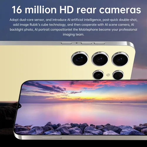 Miniatura 6 de Teléfono celular I24 Ultra desbloqueado Android 14, teléfono celular Octa-core, batería de 6800 mAh carga rápida, pantalla FHD+ de 6.8", 4GB+128GB