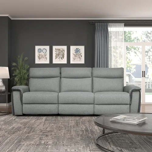 Miniatura 11 de Lexicon Raelynn Power - Sofá reclinable doble, color gris pardo gris topo