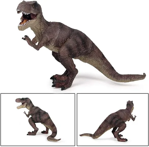 Miniatura 4 de RCOMG Tyrannosaurus Rex, figura de juguete realista de dinosaurio, figuras de plástico educativo de animales prehistóricos T-Rex para niños pequeños