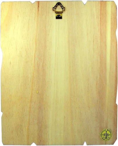 Miniatura 2 de Placa de pared de madera cortada con láser, diseño de corazón de María, 9 1/4 pulgadas
